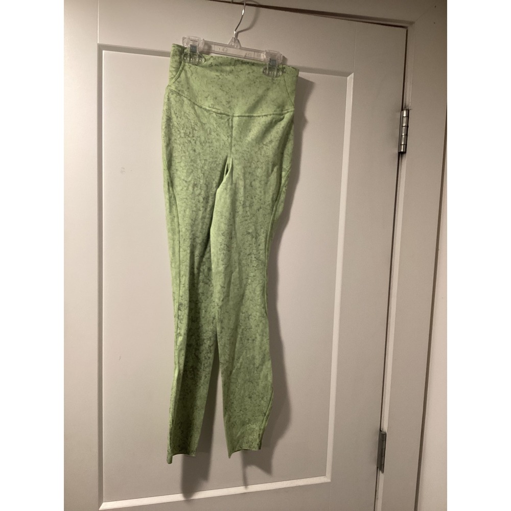 Lululemon Align High-Rise Pant Lime Green Marble Acid Wash Leggings Yoga